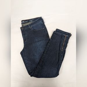 Eddie Bauer slightly curvy skinny jeans with zipper Size 10 [124]